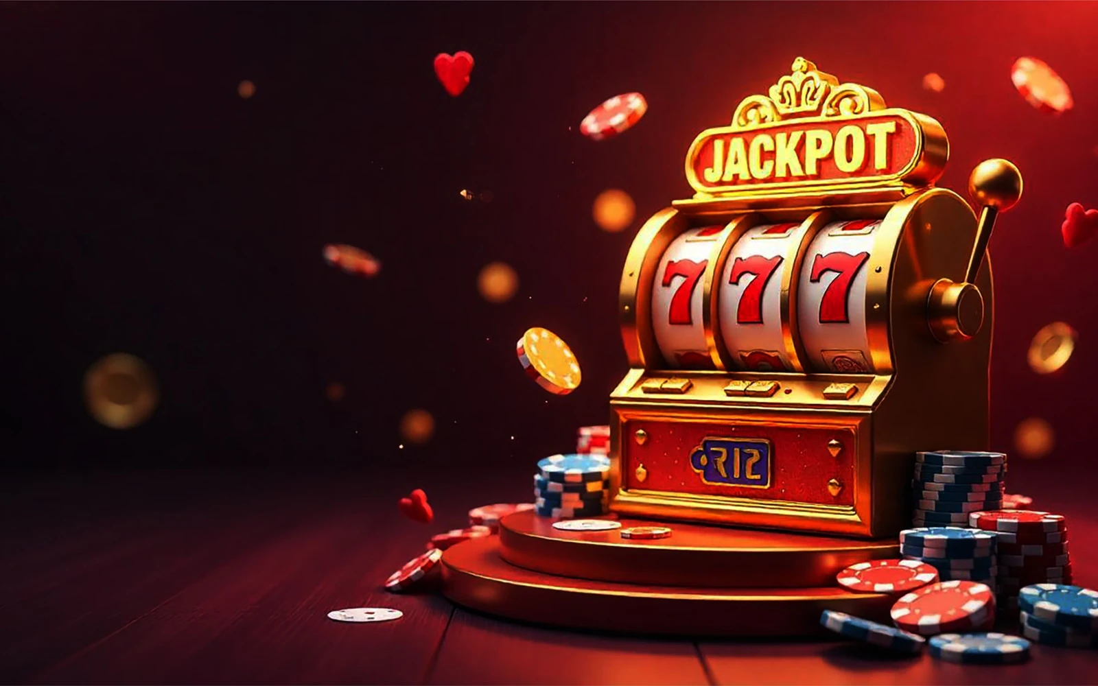 Ilustrasi reel slot dan simbol bonus dalam permainan mobile